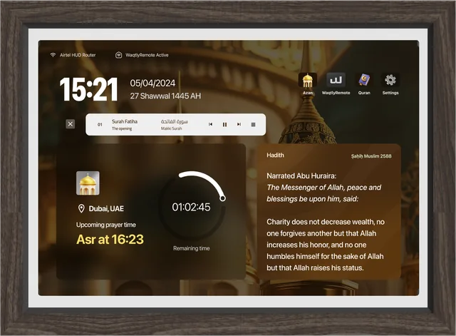 Waqtly Plus smart Adhan clock